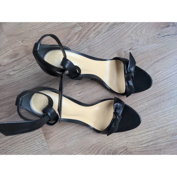 Alexandre Birman Clarita 100 Knot Sandal Heels Stilleto Black - Picture 5 of 12